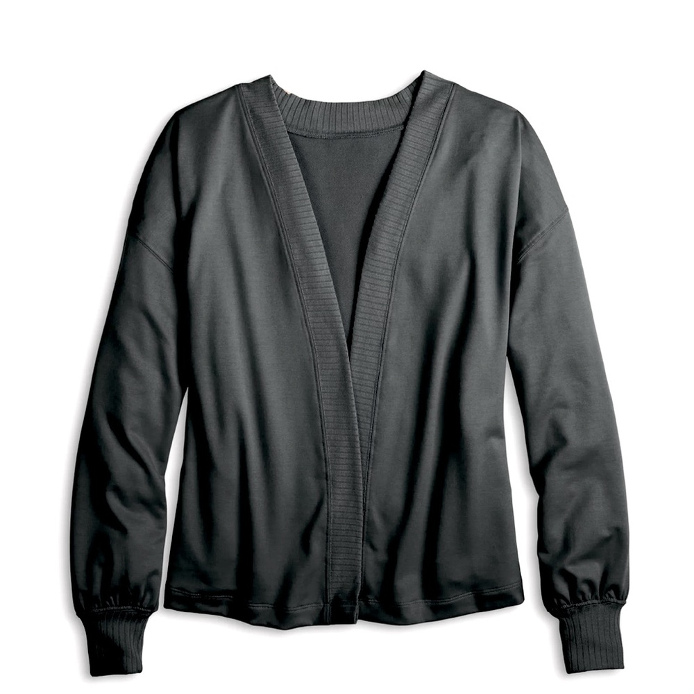Sonoma Goods For Life Super Soft Ribbed Cardigan in Black